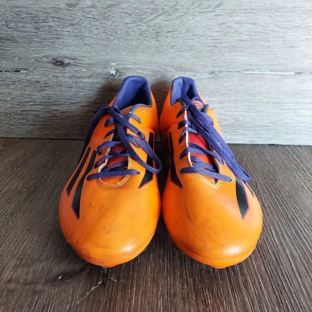 Adidas adizero F10 FG Messi F32693 Orange Boots Cleats Mens Soccer Sz 7.5